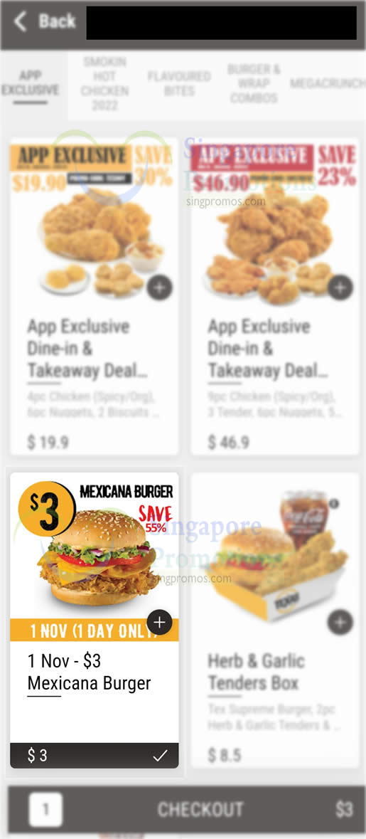 Lobang: Texas Chicken S’pore offering $3 Mexicana Burger on Tuesday, 1 Nov 2022 - 9