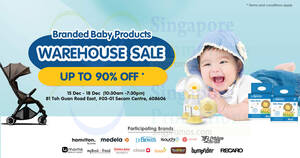 Featured image for Branded Baby Products Warehouse Sale from 15 – 18 Dec 2022