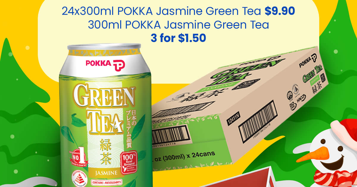 Featured image for Cheers selling POKKA Jasmine Green Tea at special price for one-day only on Thursday, 22 Dec 2022