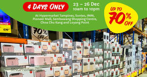 Featured image for Giant Pre-GST Hike Warehouse Sale from 23 – 26 December 2022