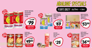 Featured image for Giant 4-Days Abalone Specials till 1 Jan – New Moon, Fortune, Skylight and other CNY offers