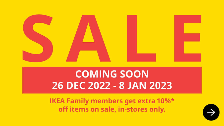 IKEA S’pore Sale till 8 Jan 2023 Bask in the yearend festivities with