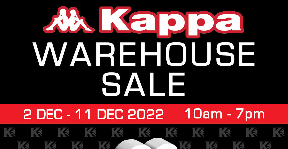 Featured image for Kappa Warehouse Sale offers discounts of up to 80% off from 2 - 11 Dec 2022