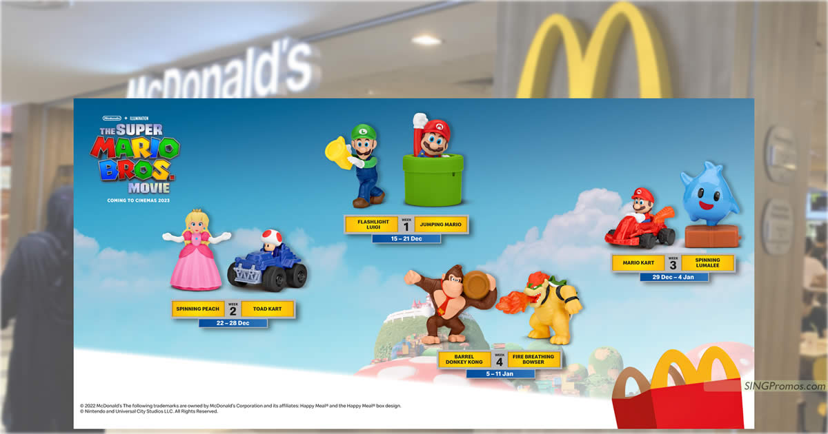 McDonald’s S’pore now offering Super Mario Bros. Movie toy with every