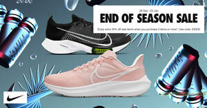 Featured image for Nike S’pore end of season sale offers 30% off selected items with this promo code till 2 Jan 2023
