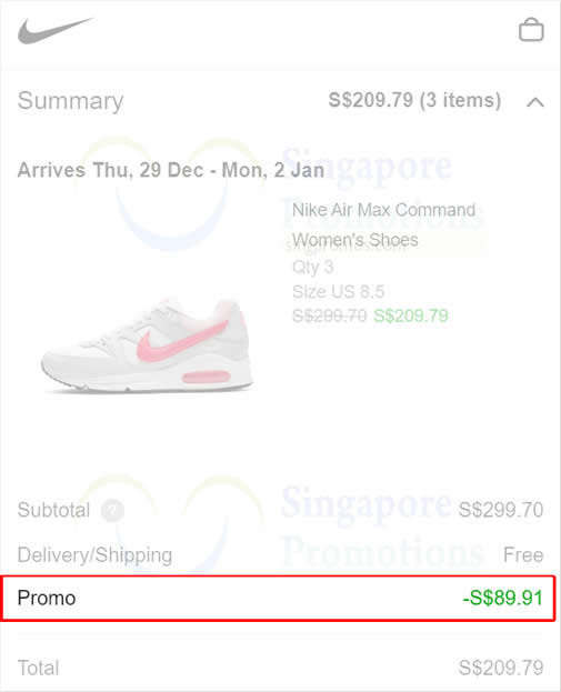 Nike $30 2025 off coupon