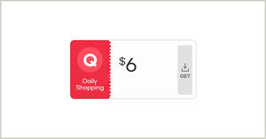 Featured image for Qoo10 S’pore offers $6 cart coupons from 14 Dec 2022