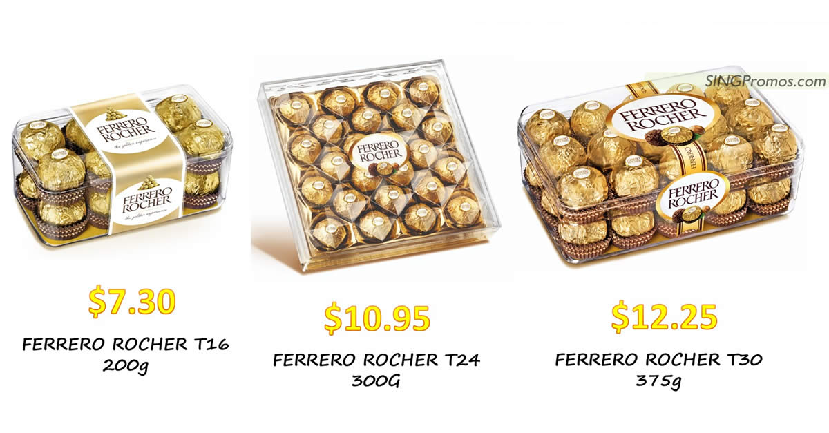 Featured image for Sheng Siong selling Ferrero Rocher chocolates at special price till 31 Dec 2022