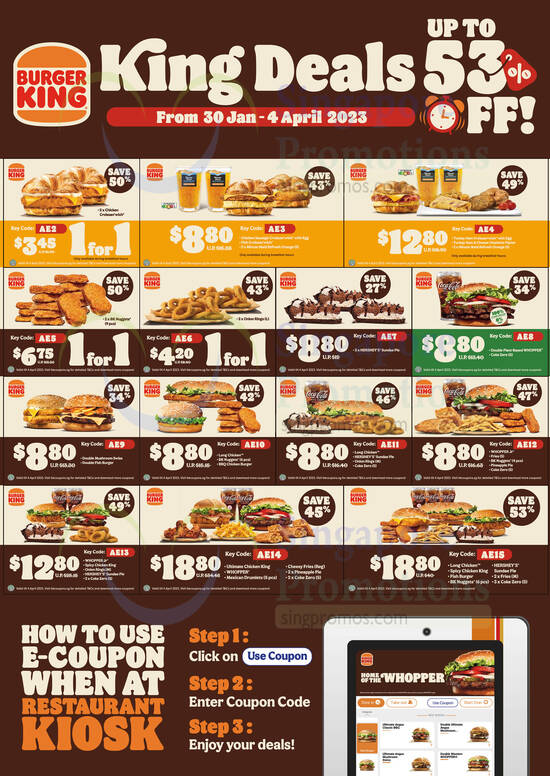 Burger King Coupons January 2024