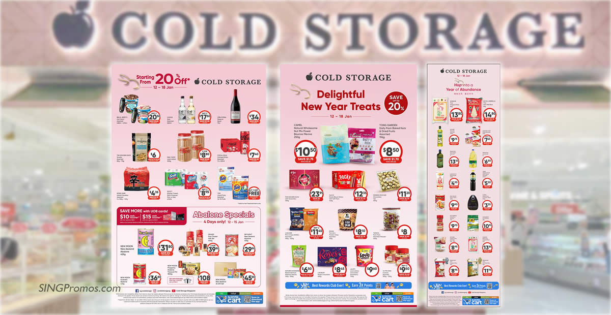 Featured image for Cold Storage latest offers has Ben & Jerry's, New Moon, Skylight, Coca-Cola, Heinz, Pringles, Lay's & more till 18 Jan
