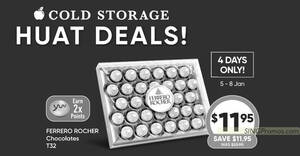 Featured image for (EXPIRED) Cold Storage selling Ferrero Rocher Chocolates T32 at 50% off till 8 Jan 2023