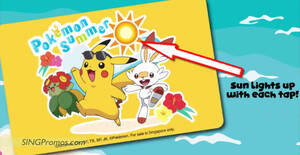Featured image for EZ-link releases new Pokémon LED SimplyGo EZ-Link card from 17 Jan 23, sun lights up with each tap