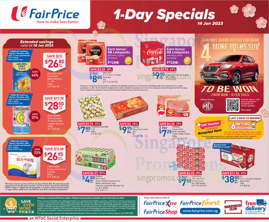 Lobang: Fairprice 1-Day specials on 14 Jan has Golden Chef, New Moon, Ferrero Rocher, Coca-Cola, Fukuyama and more - 54