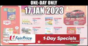 Featured image for Fairprice 1-Day specials on 17 Jan has Kit Kat, 100Plus, Brand’s Essence of Chicken, Golden Chef and more