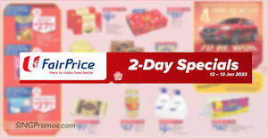 Featured image for Fairprice 2-Days specials till 13 Jan has Yeo’s, Golden Chef, Skylight, Ferrero Collection, Emerald Scallops and more