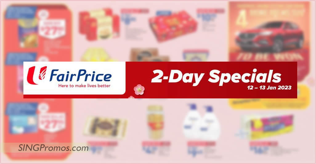 Featured image for Fairprice 2-Days specials till 13 Jan has Yeo's, Golden Chef, Skylight, Ferrero Collection, Emerald Scallops and more