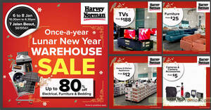 Featured image for Harvey Norman Lunar New Year Warehouse Sale now on at 7 Jalan Besut till 8 Jan 2023