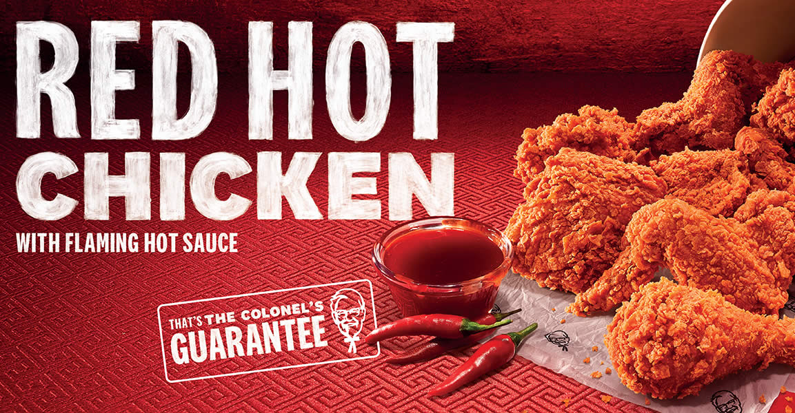 Featured image for KFC S'pore brings back Red Hot Chicken till 14 February 2023