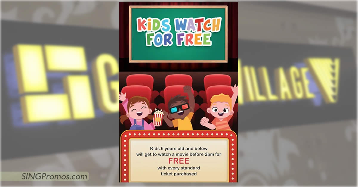 Featured image for Kids watch for FREE at ALL Golden Village cinemas till 15 Nov 2024