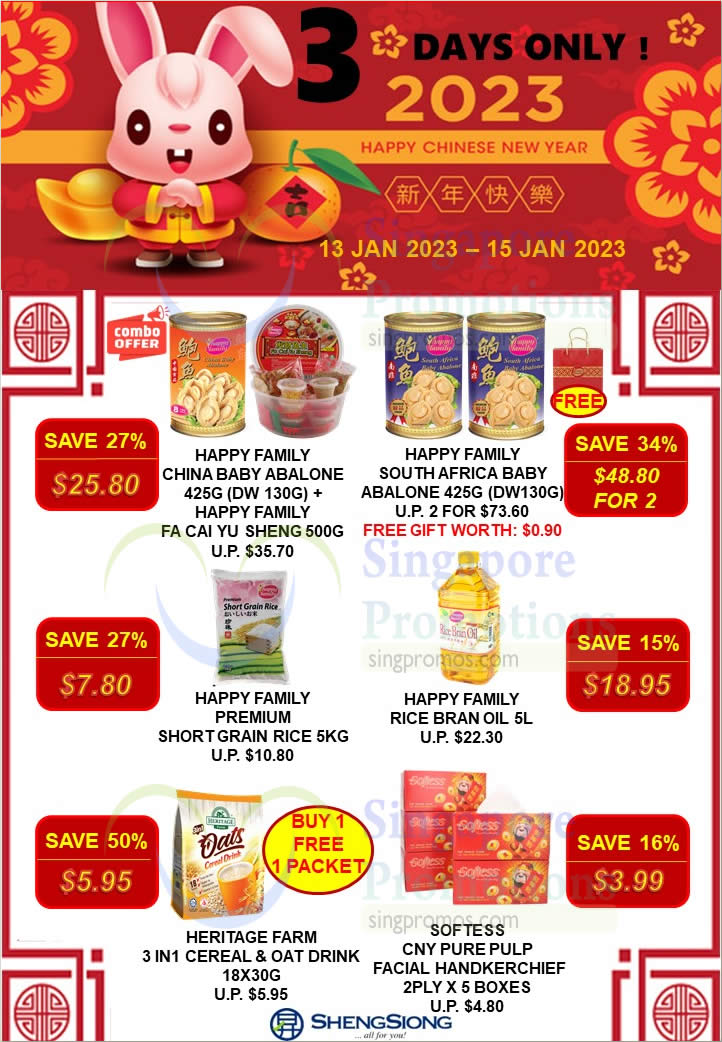 Lobang: Sheng Siong 3-Days Housebrand Specials has Happy Family, Heritage Farm, Tasty Bites, Softess and more till 15 Jan - 48