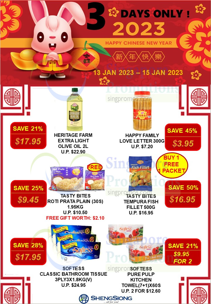 Lobang: Sheng Siong 3-Days Housebrand Specials has Happy Family, Heritage Farm, Tasty Bites, Softess and more till 15 Jan - 47