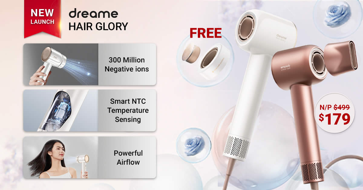 World's 1st Hair Dryer with Essence – Dreame Hair Glory – launching on 3  March 2023