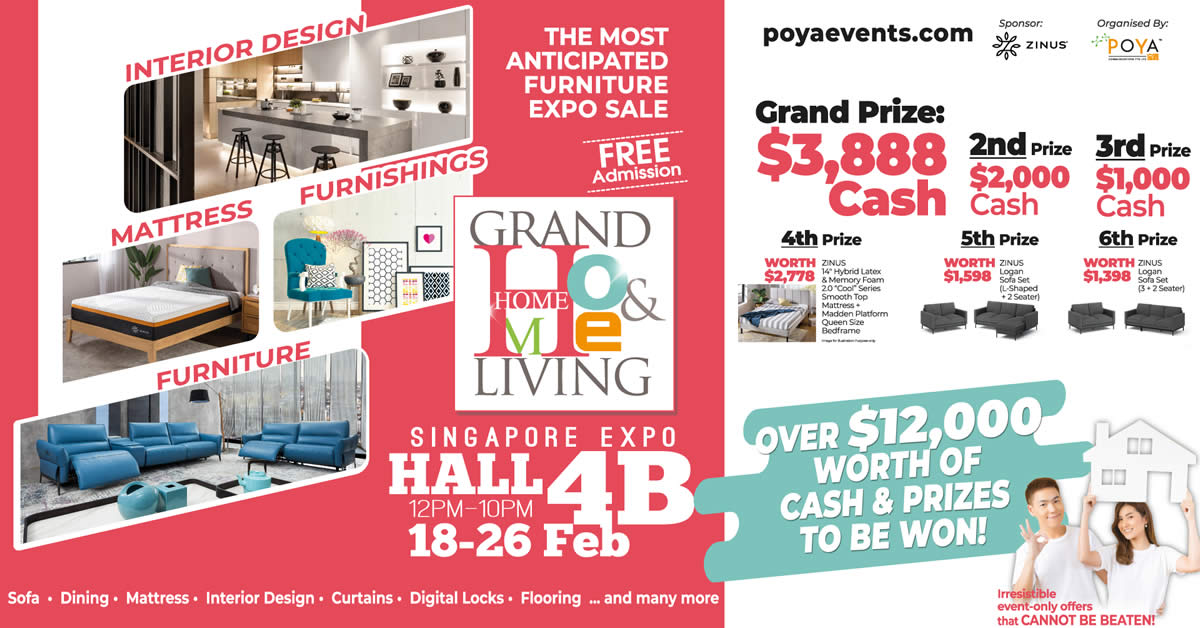 Featured image for Grand Home & Living 2023 at Singapore Expo till 26 Feb 2023