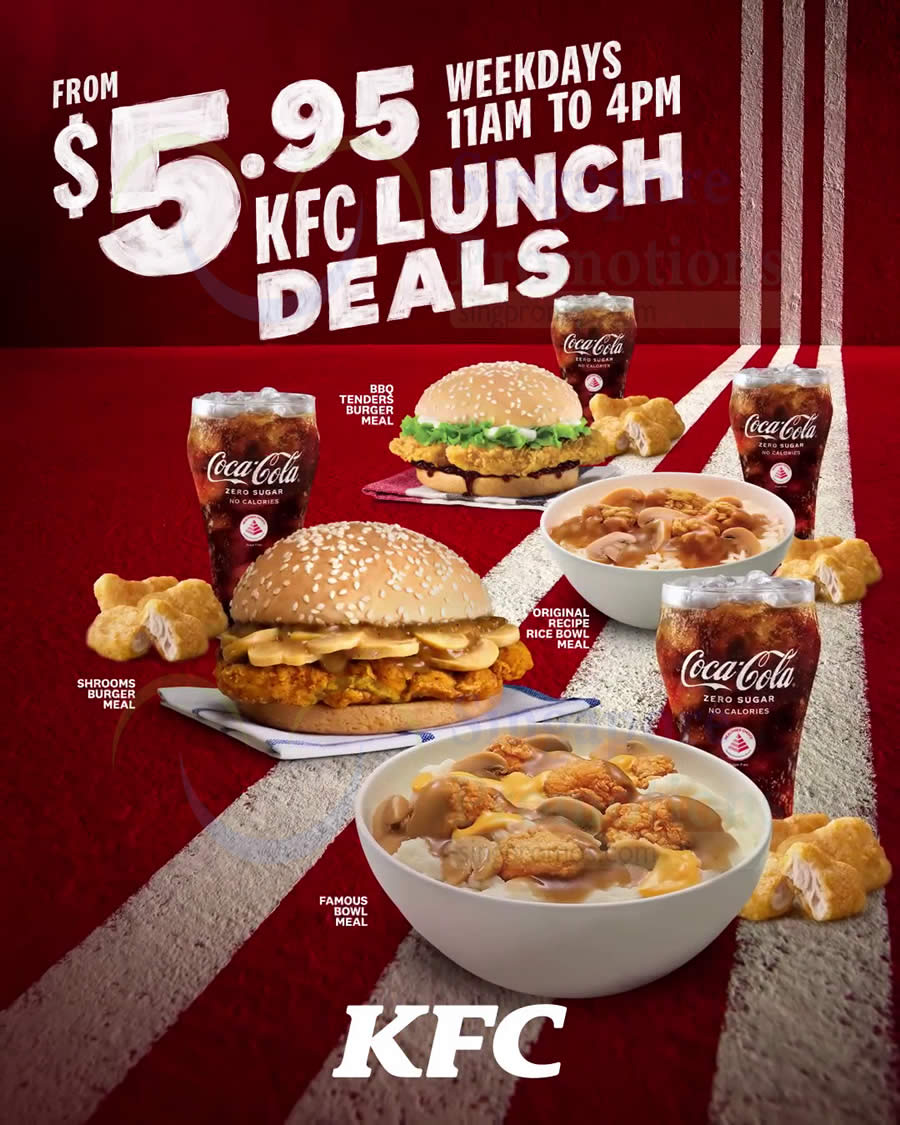 Lobang: KFC S’pore brings back weekday Lunch Deals from 27 Feb 2023, has Shrooms Burger too - 12