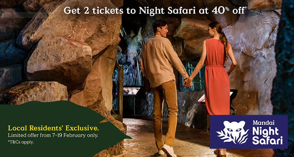 Featured image for Buy a bundle of 2 Night Safari tickets at 40% OFF till 19 Feb 2023