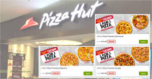 Featured image for Pizza Hut S’pore offering 1-for-1 pizzas every Tuesday, enjoy two pizzas from S$10