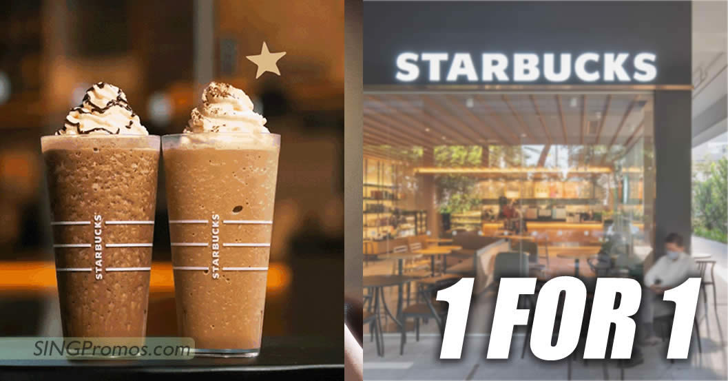 Featured image for Starbucks offering 1-for-1 selected beverages from Feb 15 - 16 (2pm - 8pm) at S'pore stores