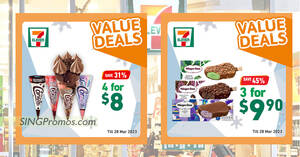 Featured image for 7-Eleven S’pore offering up to 50% off ice cream deals till 28 March, has Cornetto Royale, Magnum and more