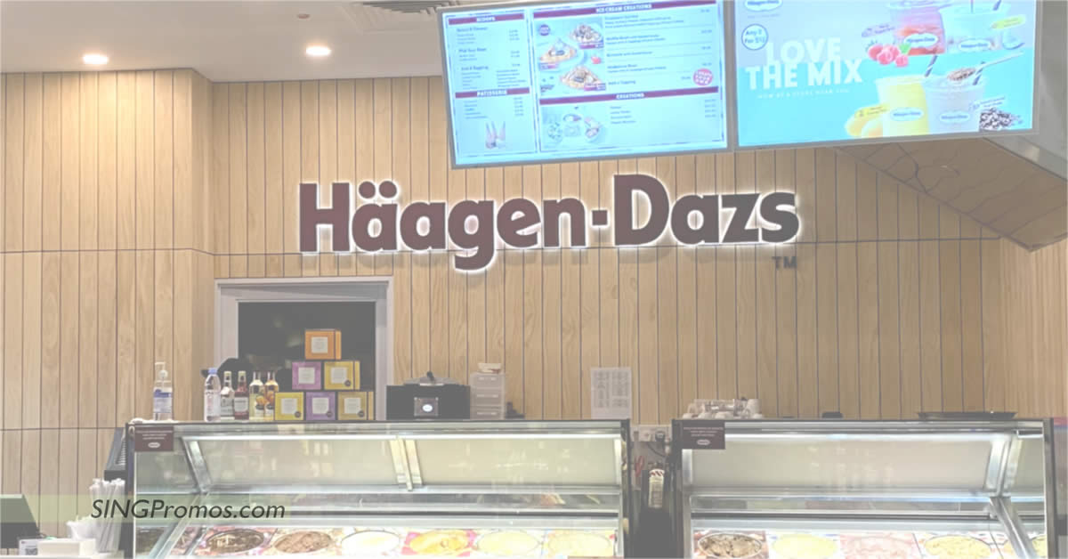 Featured image for Haagen-Dazs S'pore shops offering free ice cream scoops from 6 - 10 March with purchase of any scoop