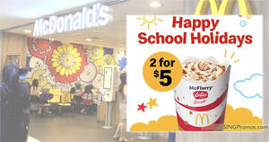 Featured image for McDonald’s S’pore 2-for-$5 Lotus McFlurry deal on Thursday, March 16 means you pay only S$2.50 each