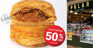 Featured image for 50% OFF Polar Puffs & Cakes signature Curry Puffs at selected outlets from 1 – 3 Apr 2023