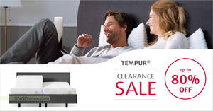 Featured image for TEMPUR Up To 80% Off Clearance Sale from 9 – 12 March 2023