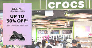 Featured image for (EXPIRED) Up to 50% off selected Crocs footwear styles at Crocs S’pore Online Flash Sale till 18 June 2023