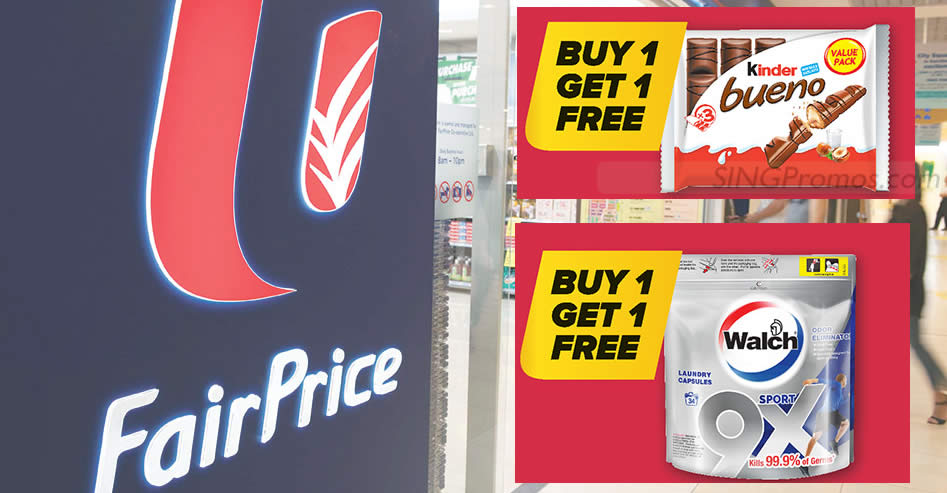 Featured image for Save up to 50% off Kinder Buneo, Walch, Wall's Ice Cream and more till 9 Apr at over 100 FairPrice stores