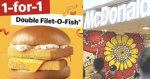 Featured image for McDonald’s 1-for-1 Double Filet-O-Fish Burger deal at S’pore outlets from 5 – 6 Dec 2023