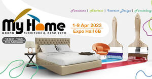 Featured image for My Home Grand Furniture & Reno Expo 2023 from 1 – 9 Apr 2023