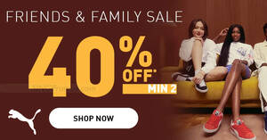 Featured image for PUMA S’pore Friends & Family Sale has 40% off over 1,000 products online till 1 May 2023