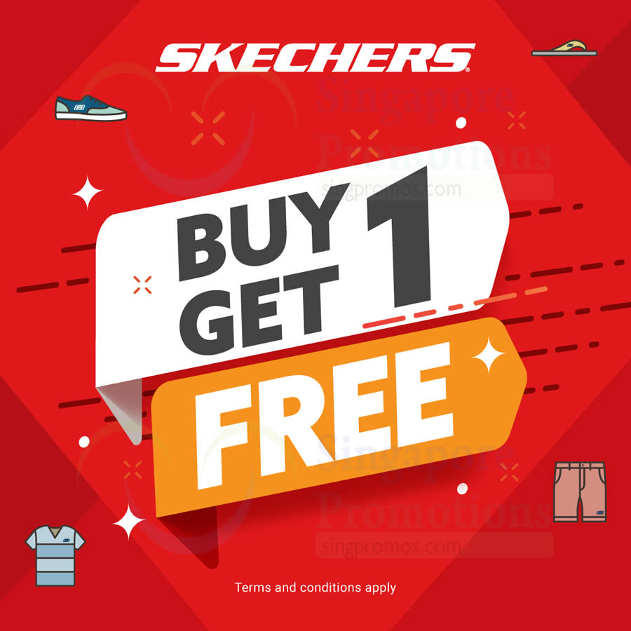 Skechers buy one get one hot sale half off