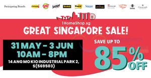 Featured image for 1HomeShop.sg Great Singapore Sale from 31 May – 3 Jun 2023