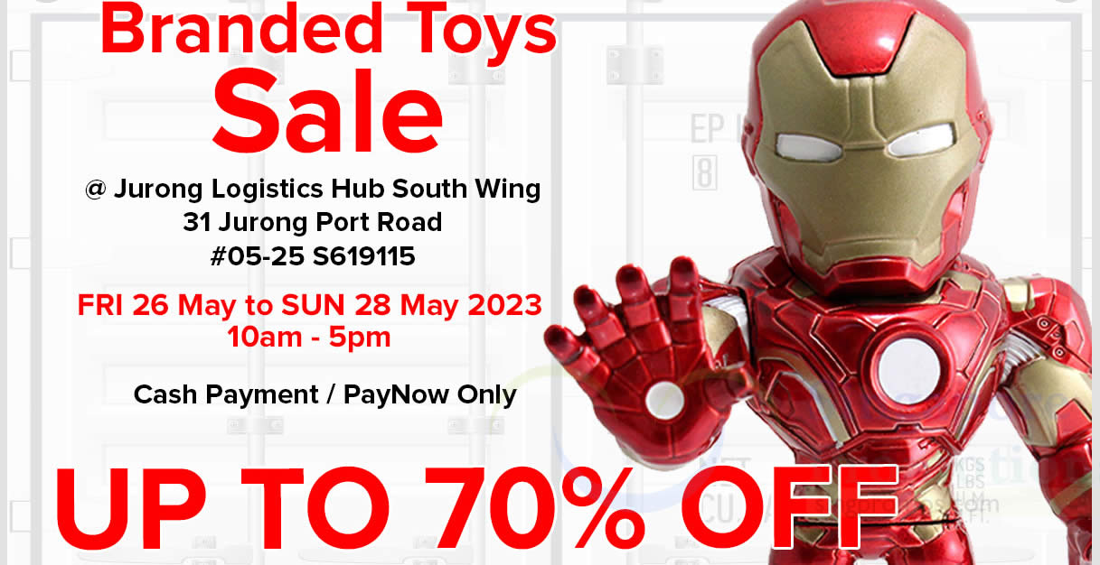 Featured image for Up To 70% Off Branded Toys Sales from 26 - 28 May 2023