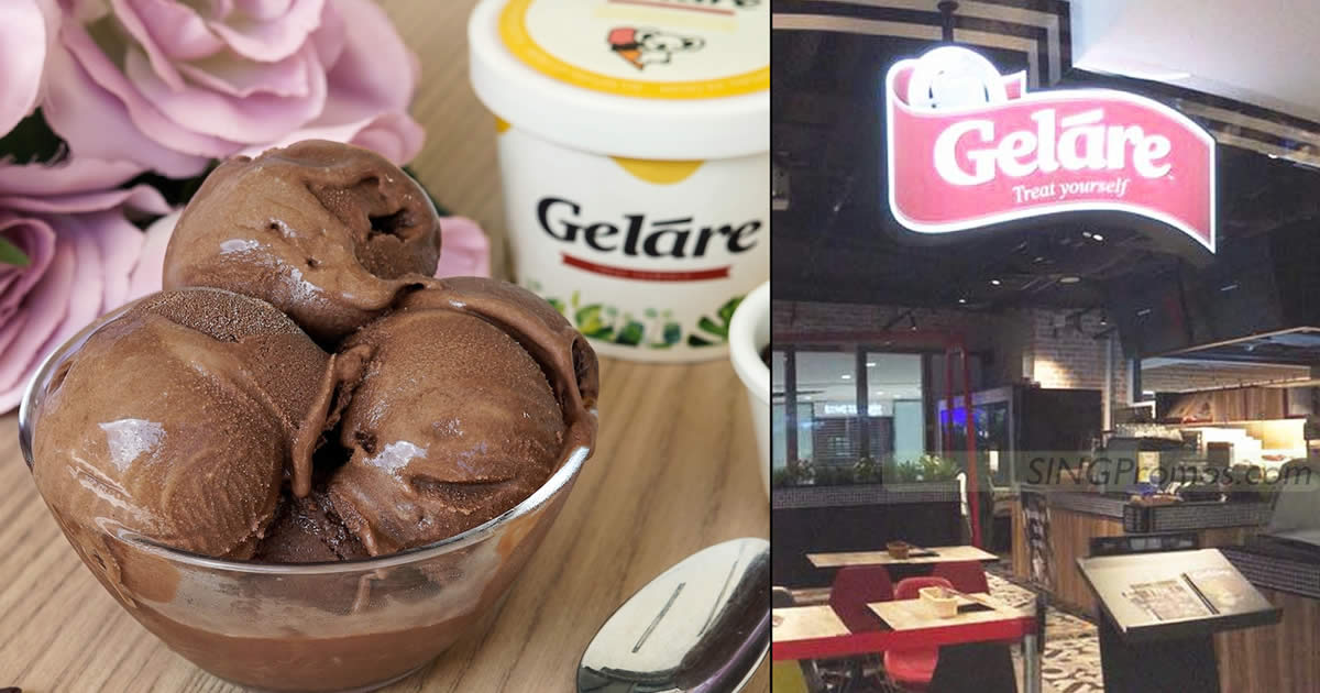 Featured image for $3.80 (U.P. $5.80) scoops of ice cream at 3 Geláre outlets from Fri - Sun till 21 May 2023