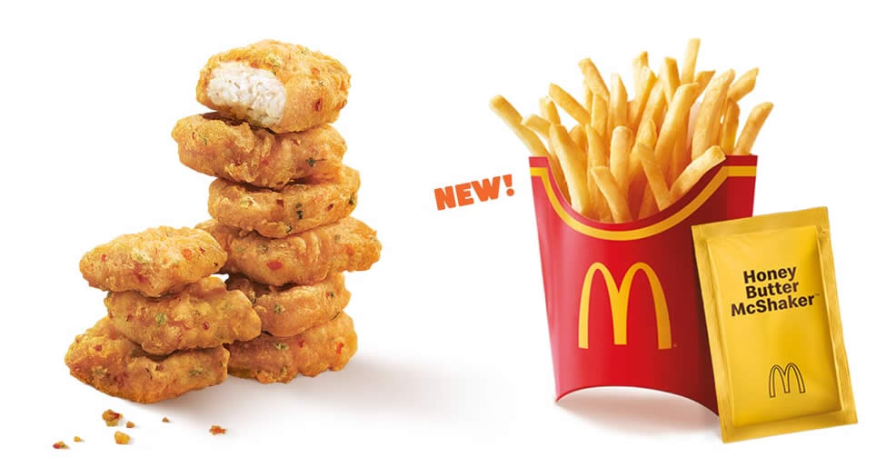 Featured image for McDonald's Spicy Chicken McNuggets® returns along with new Honey Butter McShaker™ Fries from 1 June 2023