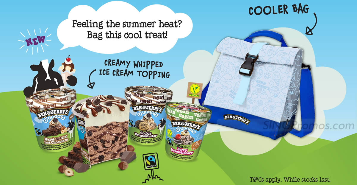 Featured image for Free Ben & Jerry's Limited Edition Cooler Bag when you spend $25 at selected supermarkets from 27 Jun 2023