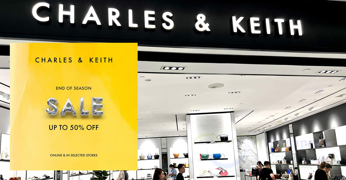 Featured image for Up to 50% off selected items at Charles & Keith end of season sale till 16 July 2023