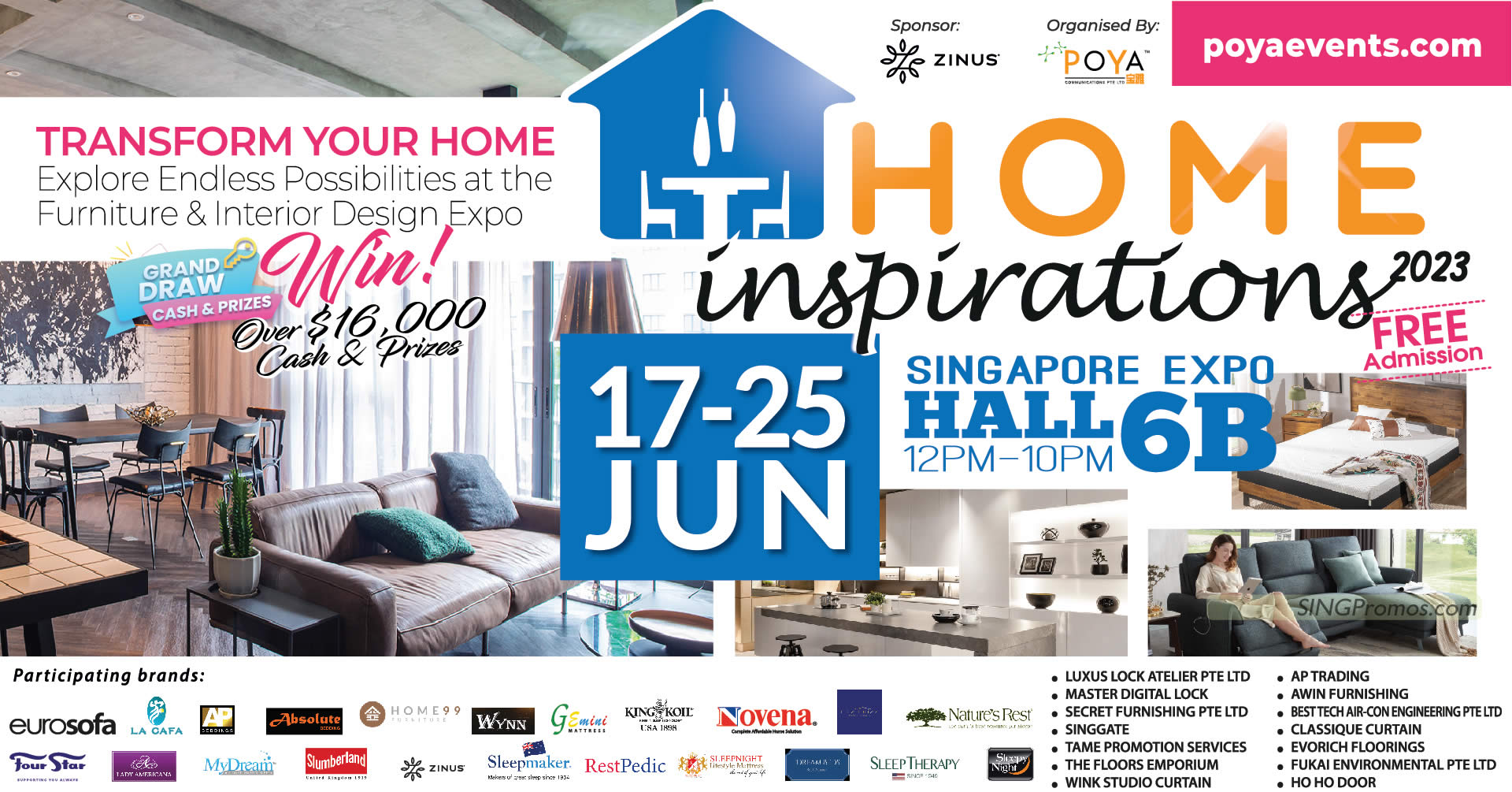 Featured image for Home Inspirations 2023 furniture fair at Singapore Expo till 25 June 2023