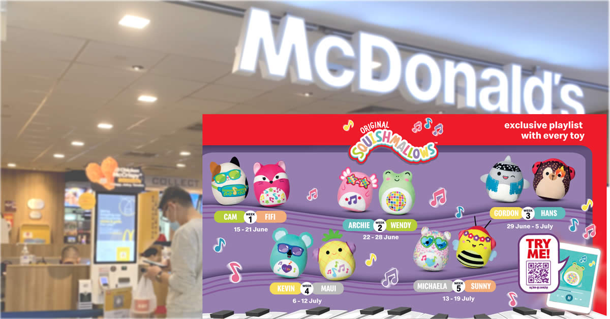Featured image for McDonald's latest Happy Meal features Squishmallows™ toy till 19 July 2023